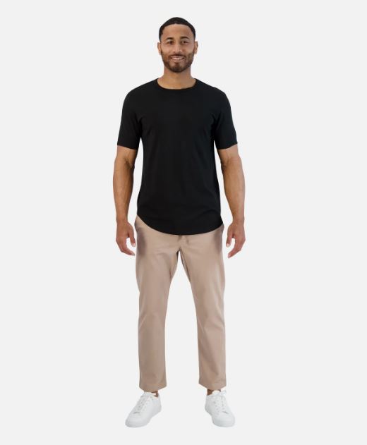 Goodlife Clothing Supima Scallop Crew Jersey Knit T-shirt-Men&#39;s T-Shirts-Yaletown-Vancouver-Surrey-Canada