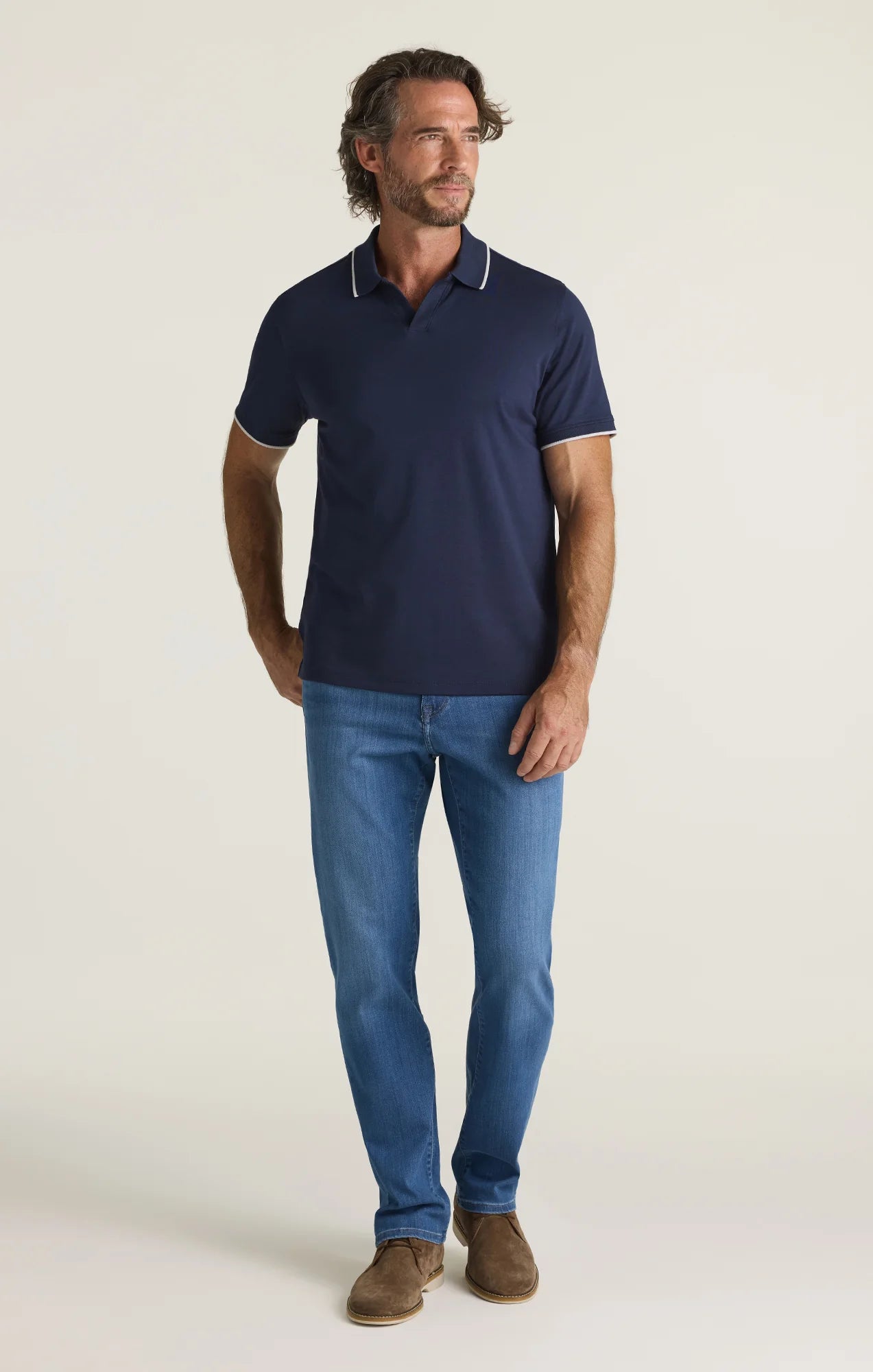 34 Heritage Riviera Polo Navy-Men's T-Shirts-Brooklyn-Vancouver-Yaletown-Canada
