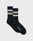 Far Afield Dos Stripe Socks - Blue-Men's Accessories-Brooklyn-Vancouver-Yaletown-Canada