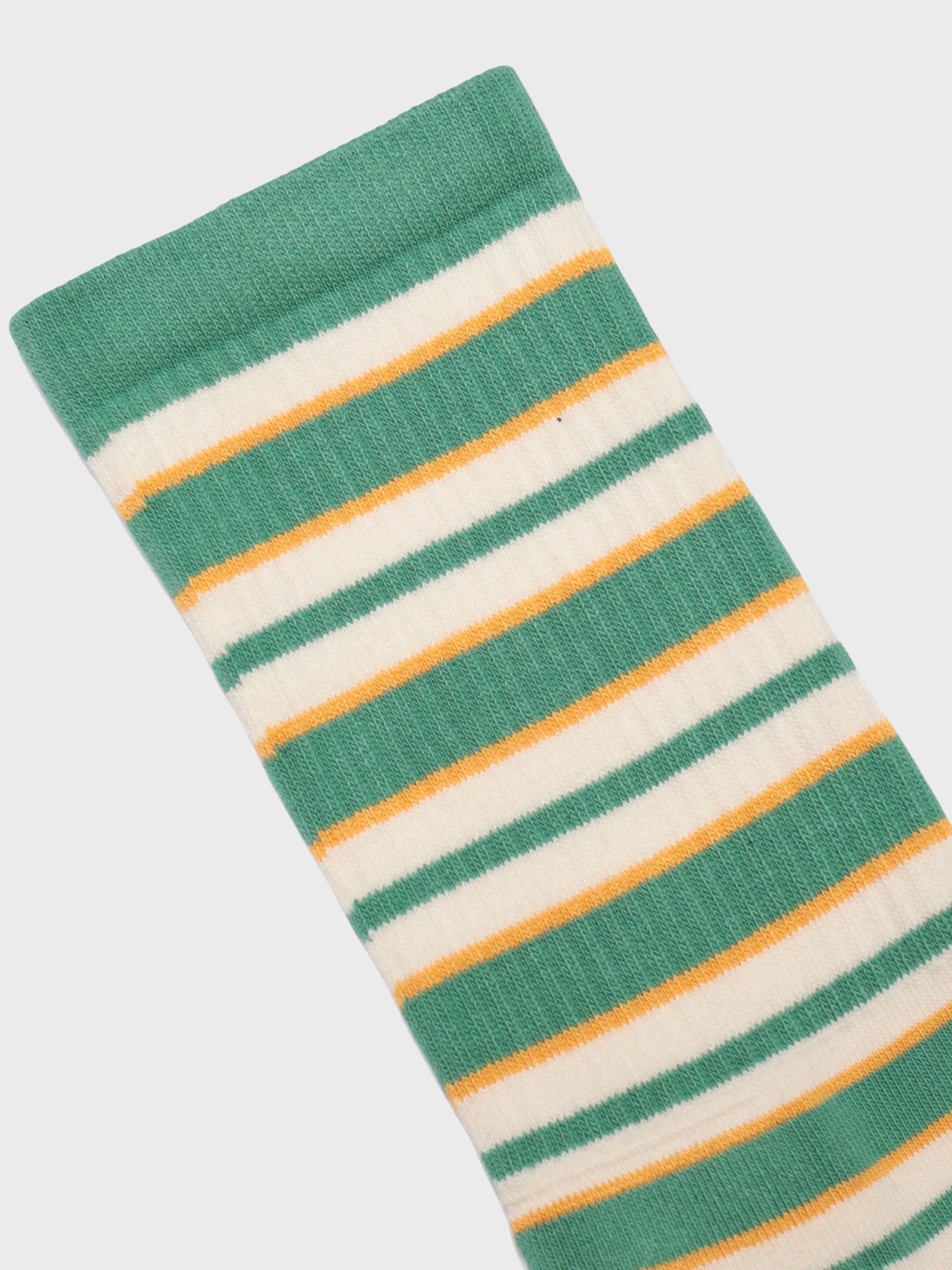 Far Afield Ribbed Stripe Socks - Frosty Green/Multi-Men's Accessories-Brooklyn-Vancouver-Yaletown-Canada