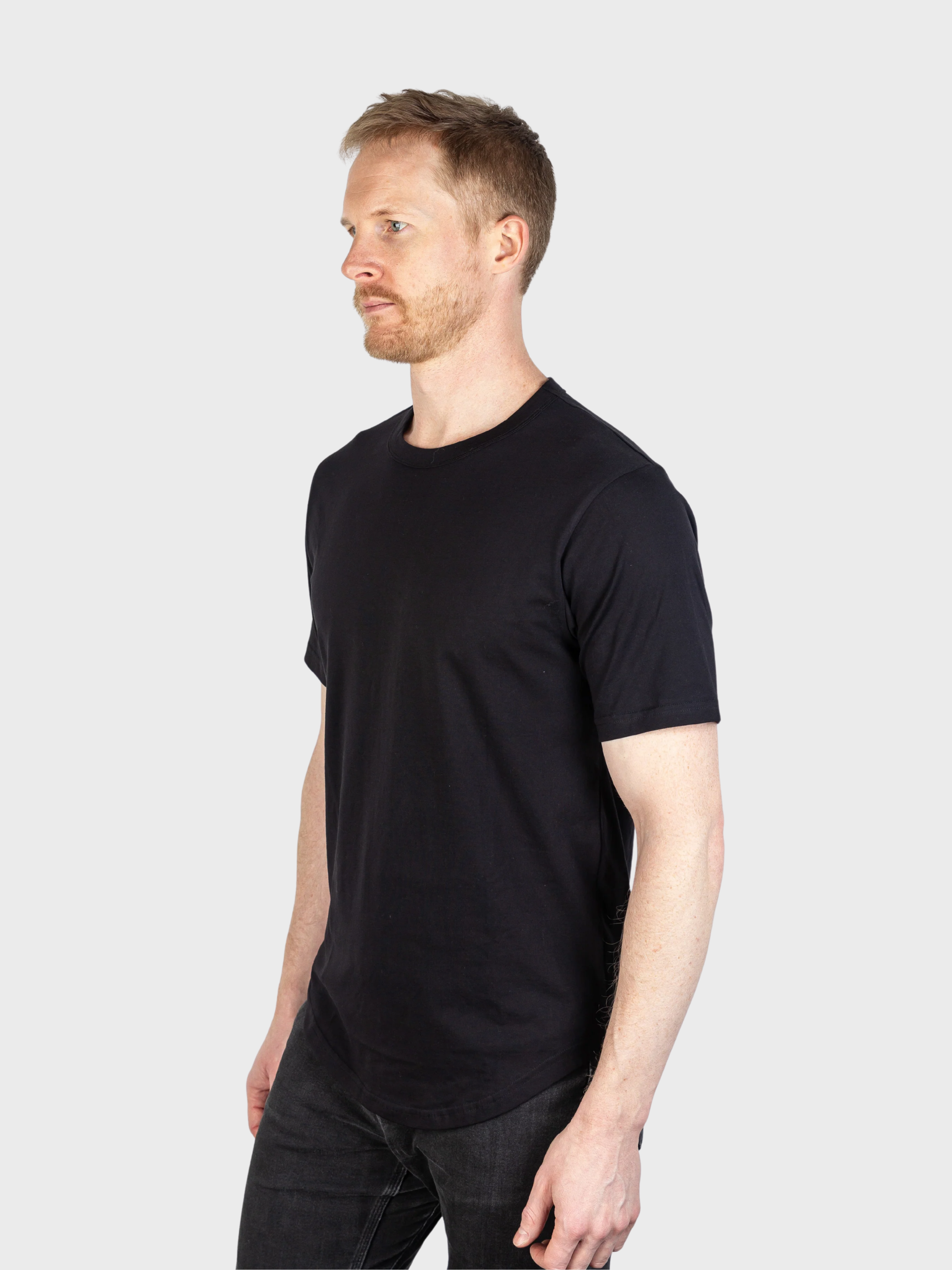 Jude Neale Kris Supima Cotton Short Sleeve - Black-Men's T-Shirts-Brooklyn-Vancouver-Yaletown-Canada