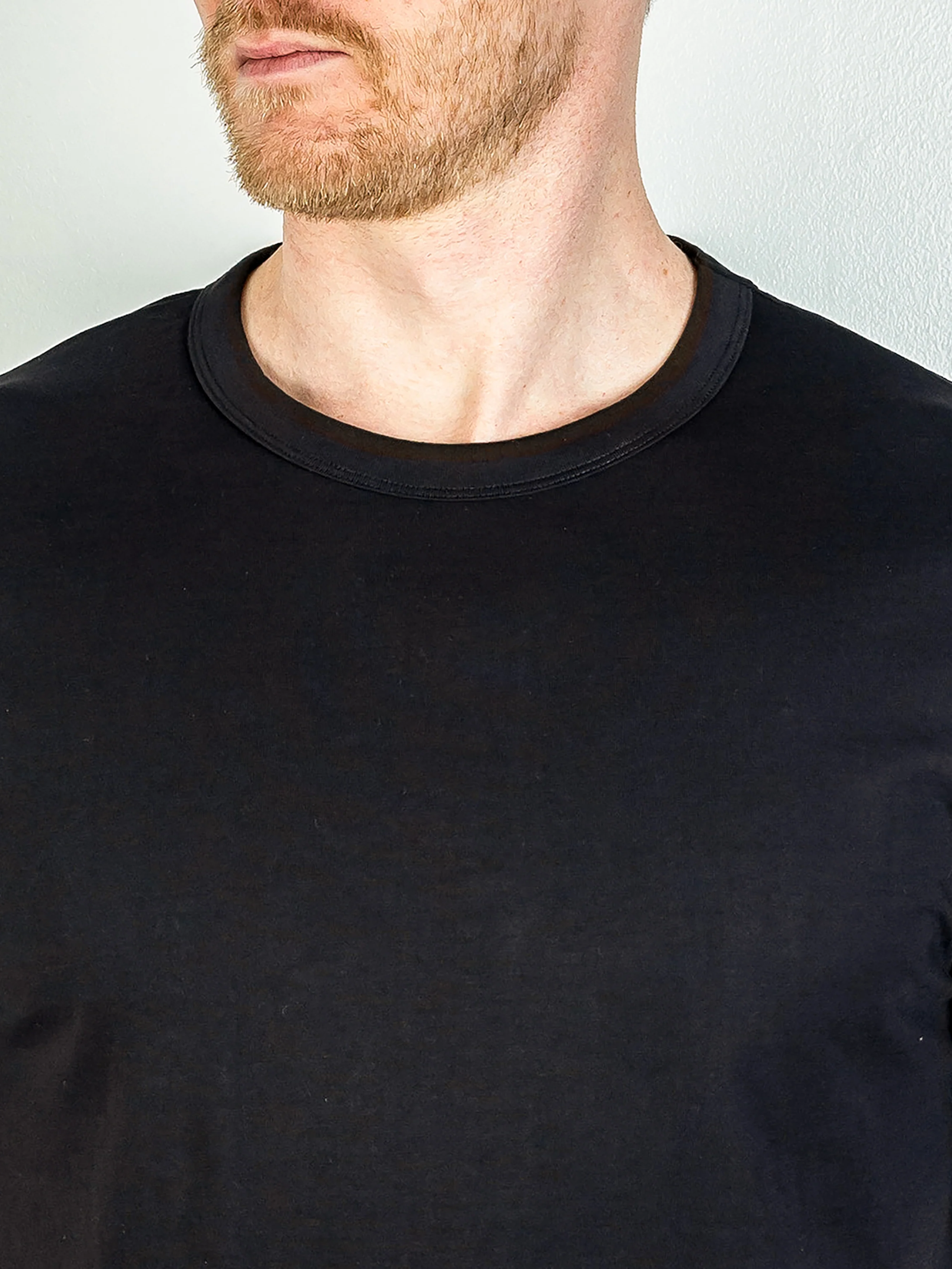 Jude Neale Kris Supima Cotton Short Sleeve - Black-Men's T-Shirts-Brooklyn-Vancouver-Yaletown-Canada