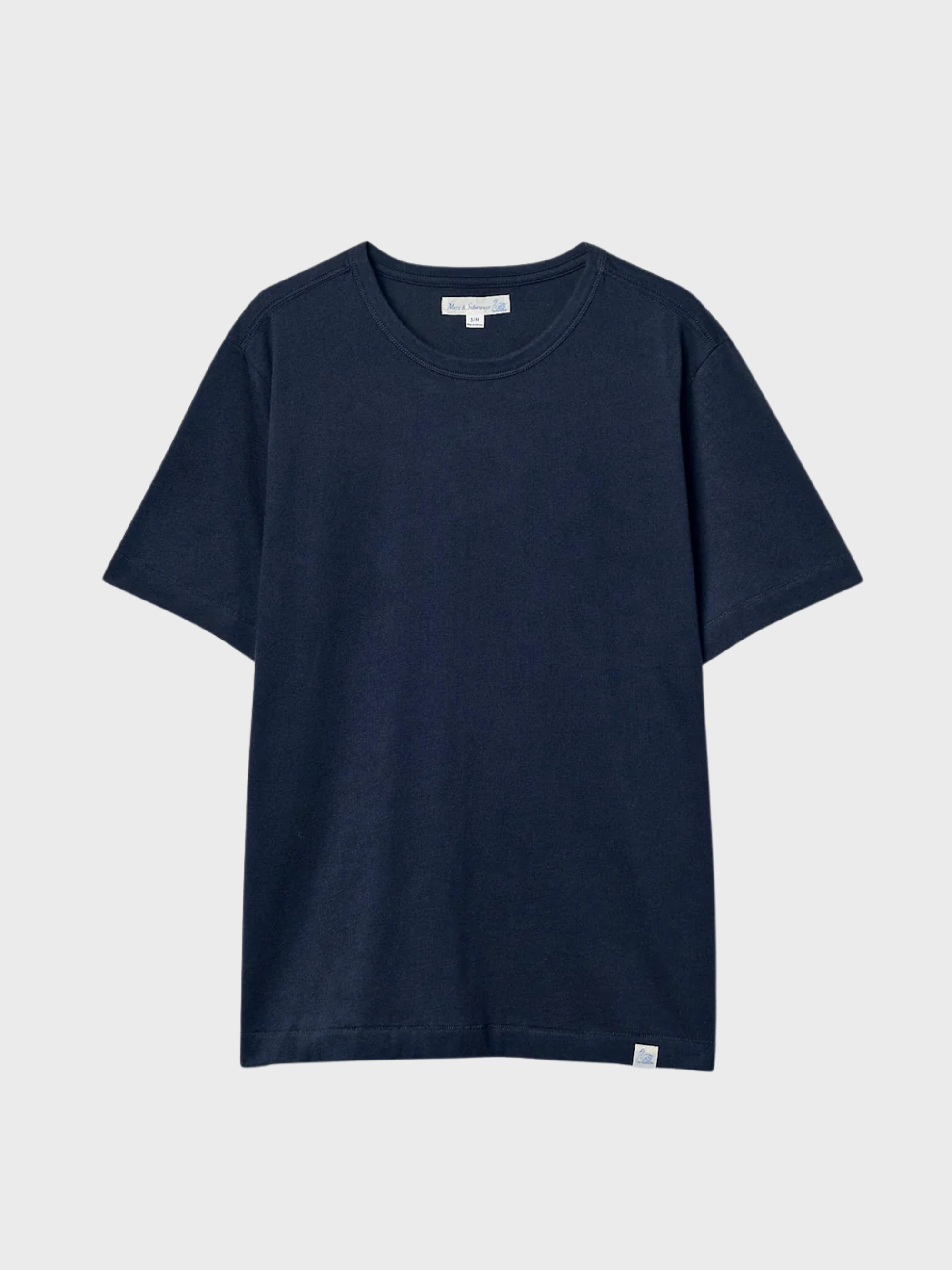 Merz Soft Pima Cotton T-Shirt - Ink Blue-Men's T-Shirts-Brooklyn-Vancouver-Yaletown-Canada
