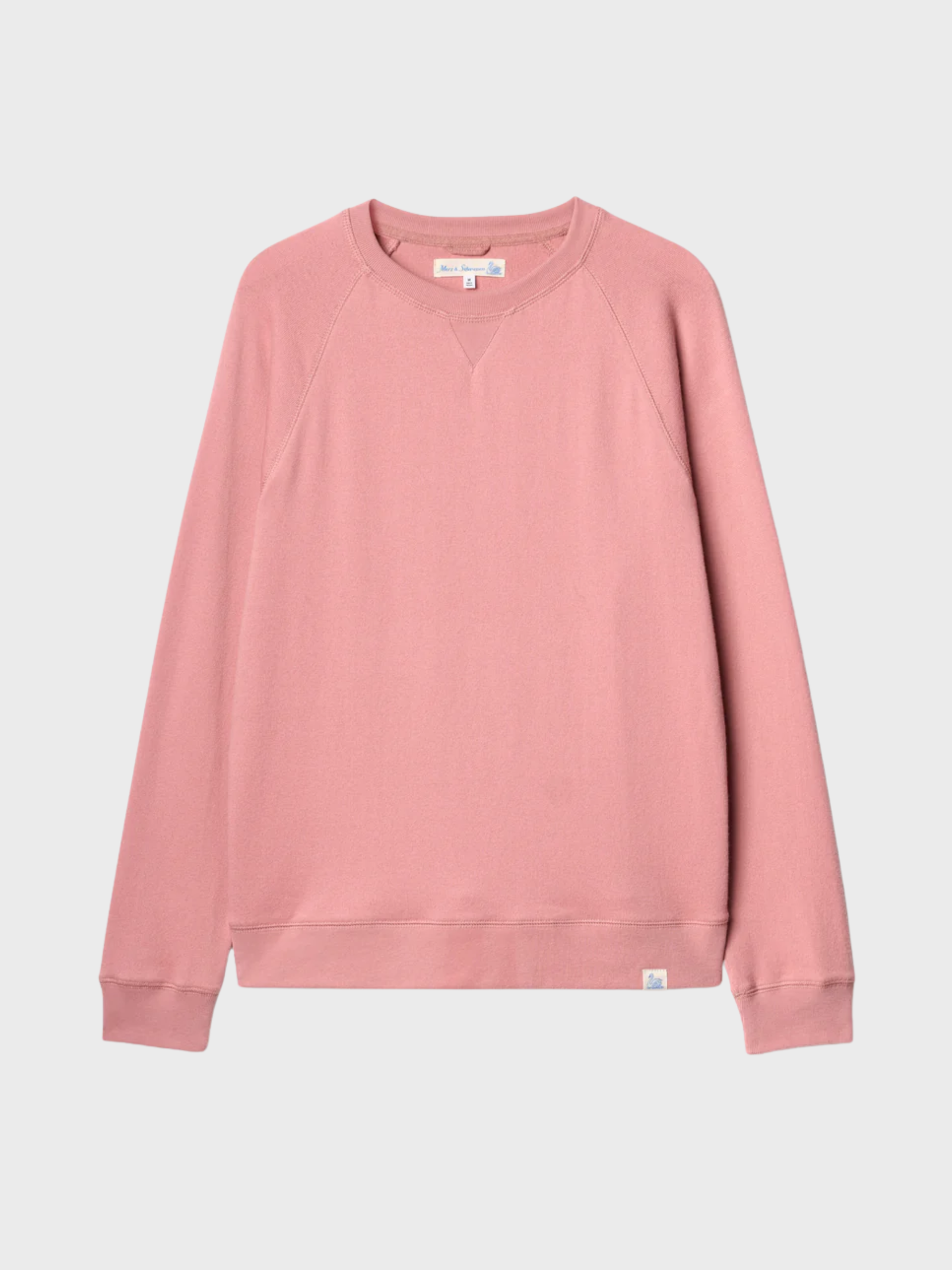 Merz Relaxed Lightweight Raglan Sweatshirt - Rosewood-Men's Sweatshirts-Brooklyn-Vancouver-Yaletown-Canada