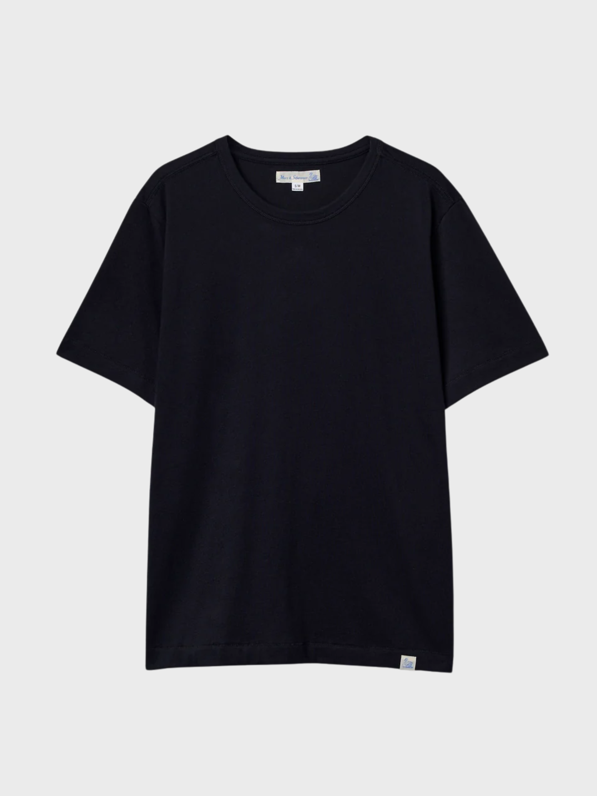 Merz Soft Pima Cotton T-Shirt - Deep Black-Men's T-Shirts-Brooklyn-Vancouver-Yaletown-Canada