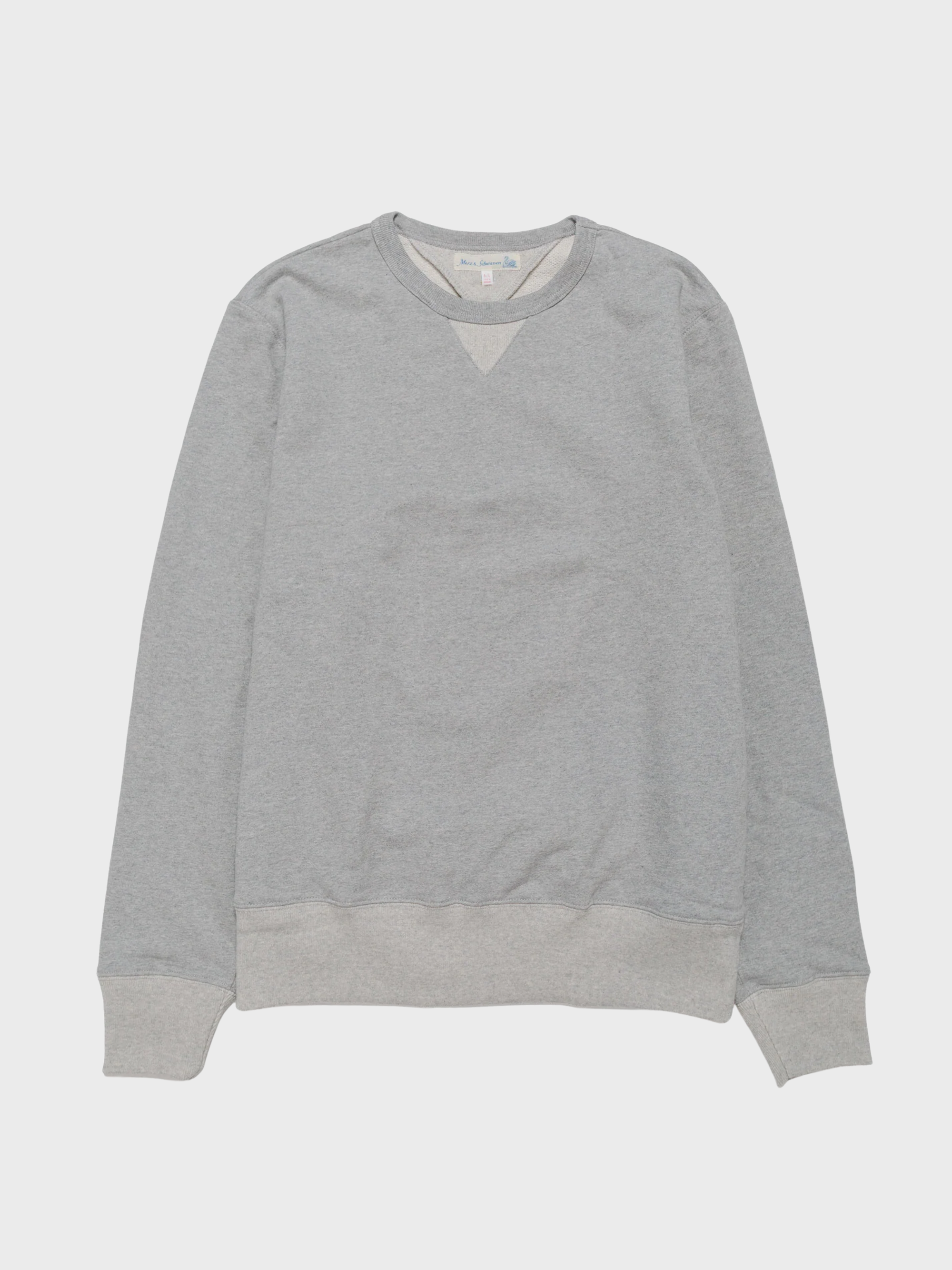 Merz Sturdy Loopback Fleece Sweatshirt - Grey Melange-Men's Sweatshirts-Brooklyn-Vancouver-Yaletown-Canada
