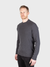 Jude Neale Rogan Waffle Long Sleeve - Grey Mix-Men's T-Shirts-Brooklyn-Vancouver-Yaletown-Canada