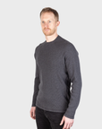 Jude Neale Rogan Waffle Long Sleeve - Grey Mix-Men's T-Shirts-Brooklyn-Vancouver-Yaletown-Canada
