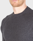 Jude Neale Rogan Waffle Long Sleeve - Grey Mix-Men's T-Shirts-Brooklyn-Vancouver-Yaletown-Canada
