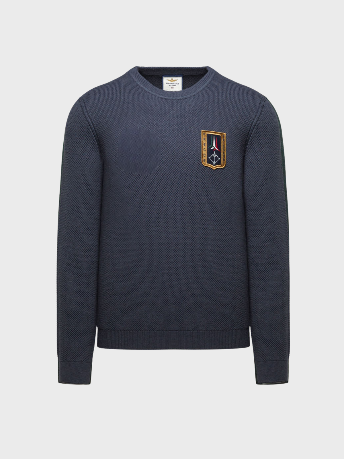 Aeronautica Militare Crewneck Sweater - Navy-Men's Sweaters-Brooklyn-Vancouver-Yaletown-Canada
