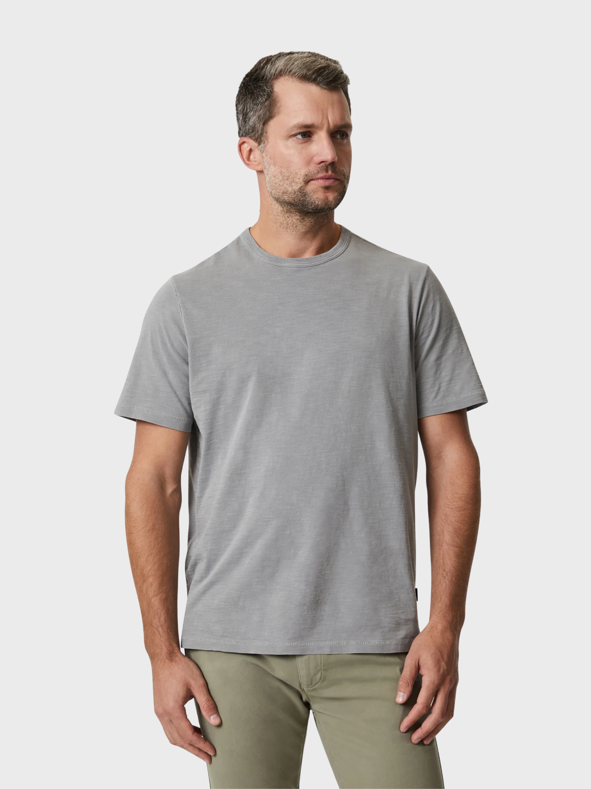 34 Heritage T-Shirt Slub Crew Neck Gray-Men's T-Shirts-Brooklyn-Vancouver-Yaletown-Canada