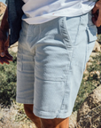 Kato The Cove Stretch 16W Cord Shorts Light Marine SS24-Men's Shorts-Brooklyn-Vancouver-Yaletown-Canada
