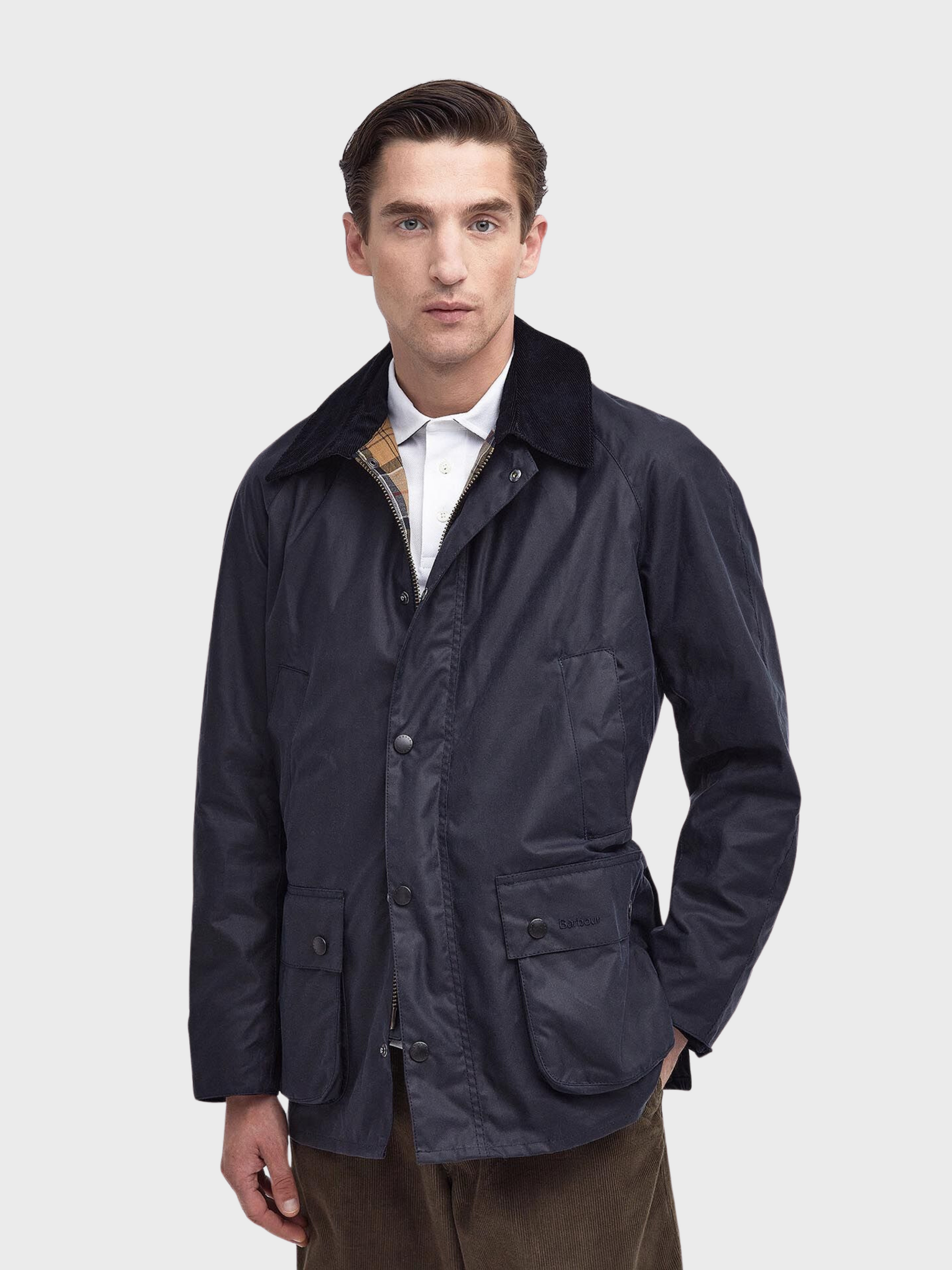 Barbour beaufort womens navy shop