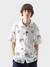 Far Afield Stachio SS Shirt - Tropical Embroidery White-Men's Shirts-Brooklyn-Vancouver-Yaletown-Canada