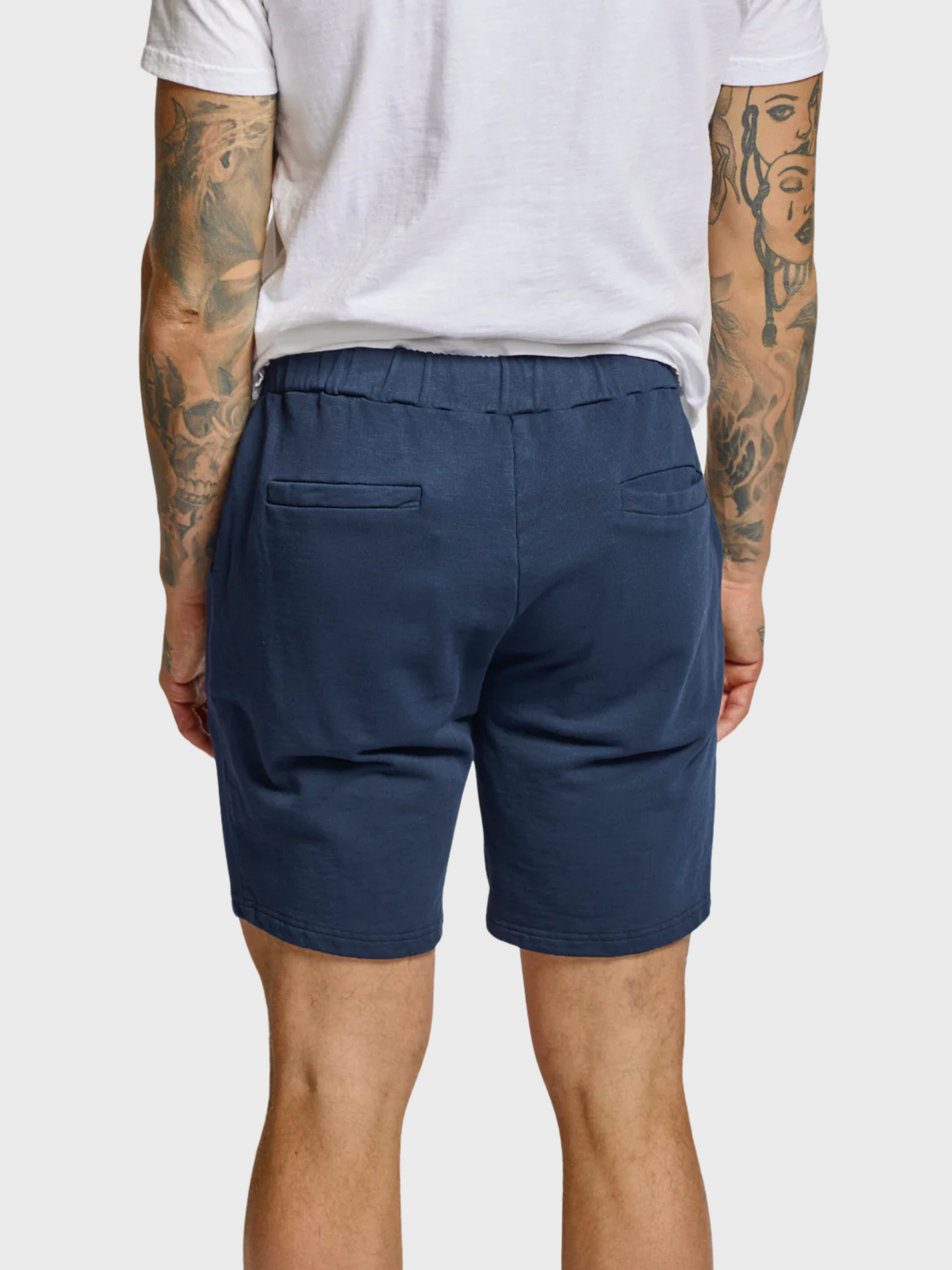 Easy Mondays Slub Cotton Sweatshort - Navy-Men's Shorts-Brooklyn-Vancouver-Yaletown-Canada