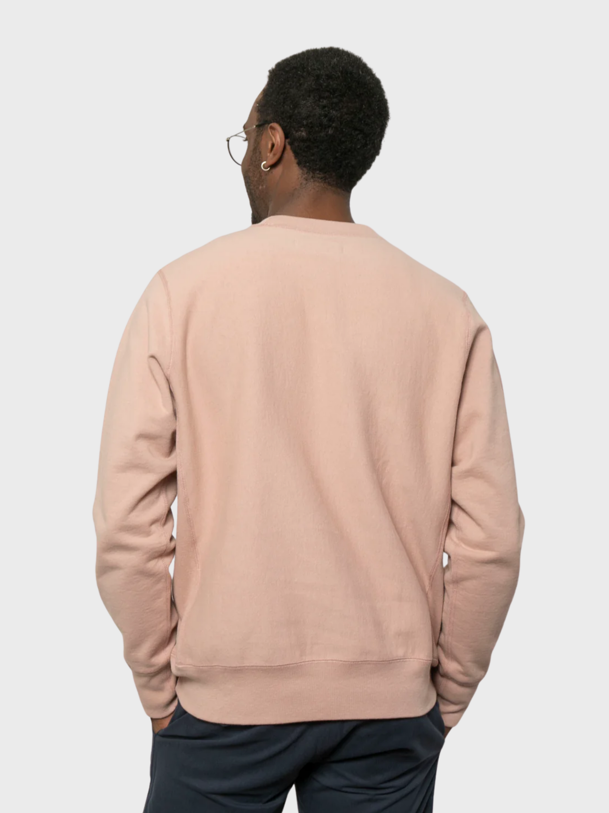 18Waits Classic Crewneck Dusty Rose-Men's Sweatshirts-Brooklyn-Vancouver-Yaletown-Canada