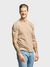 Easy Mondays Crew Neck Short Sleeve Cotton T-Shirt - Latte-Men's T-Shirts-Brooklyn-Vancouver-Yaletown-Canada