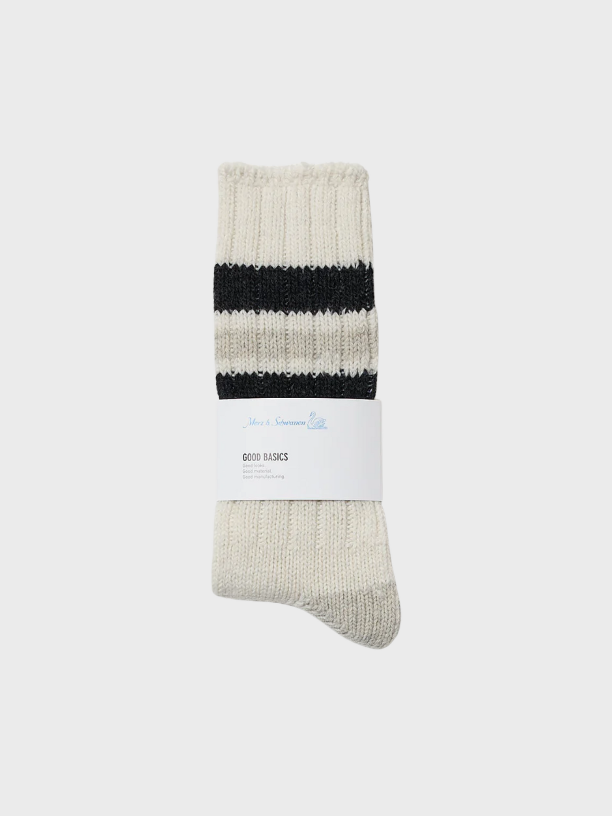Merz Unisex Socks, Recycled Wool - nat./chrcl-Men's Accessories-Brooklyn-Vancouver-Yaletown-Canada