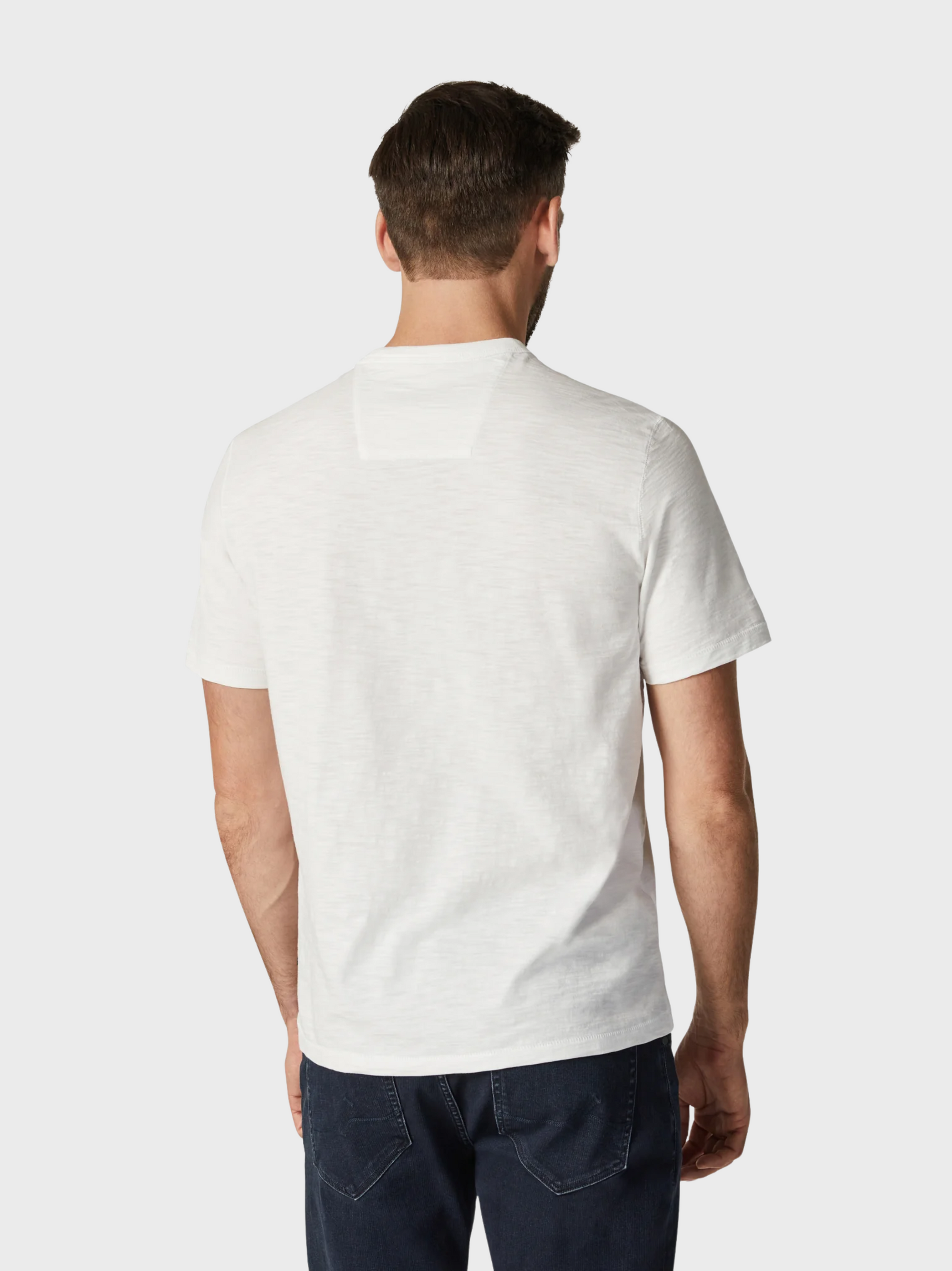 34 Heritage Slub Crew Neck T-Shirt White-Men's T-Shirts-Brooklyn-Vancouver-Yaletown-Canada