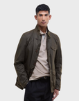 Barbour Beacon Sports Wax Jacket - Olive-Men's Jackets-Brooklyn-Vancouver-Yaletown-Canada