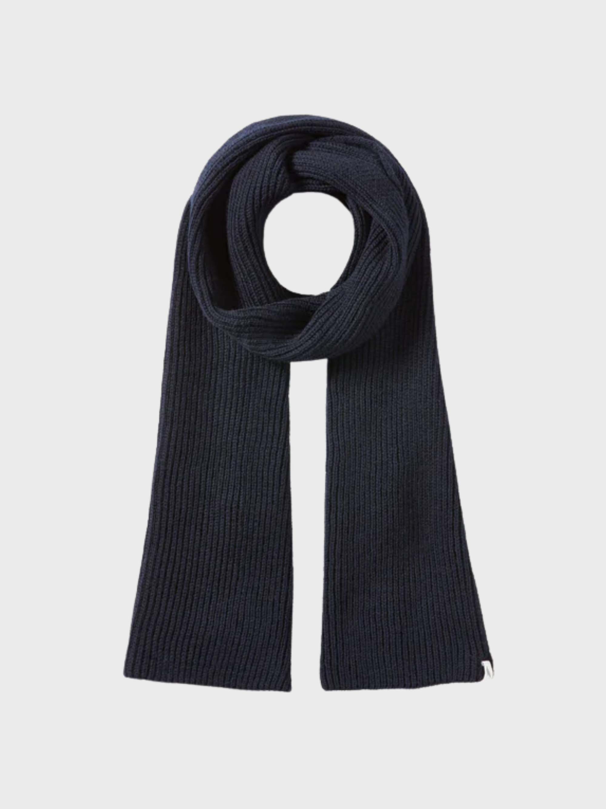 Peregrine Porter Ribbed Scarf - Navy-Men's Accessories-Brooklyn-Vancouver-Yaletown-Canada
