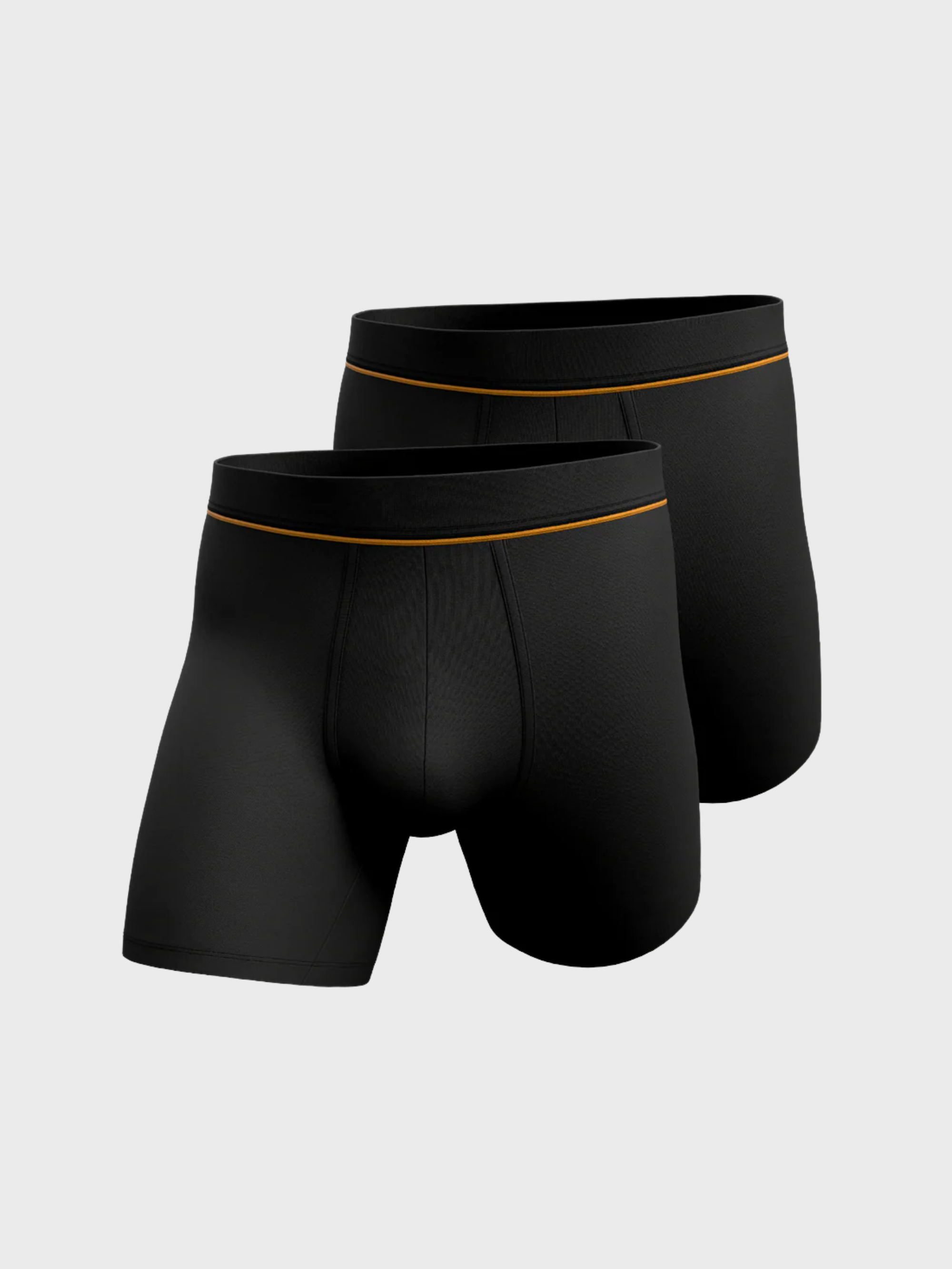 Harry George 2 Boxer Briefs 6" Black-Men's Accessories-Brooklyn-Vancouver-Yaletown-Canada