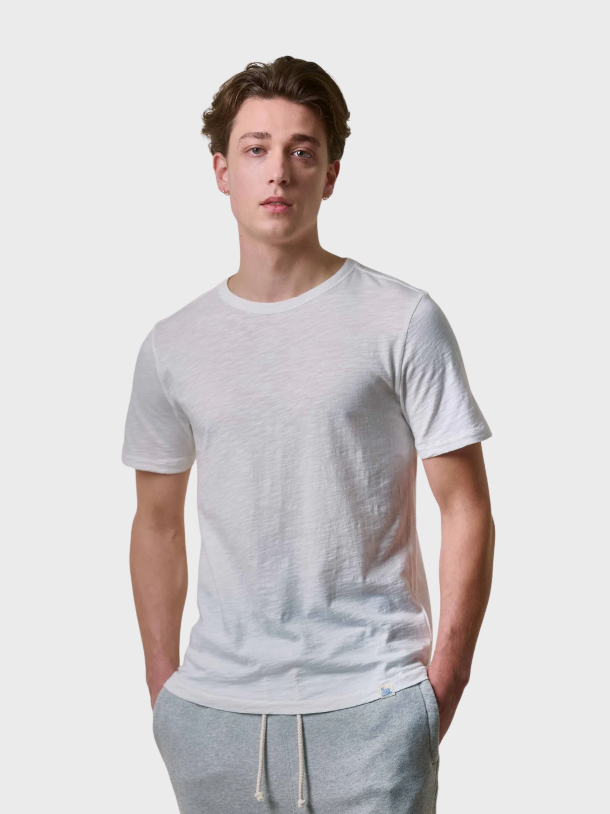 Merz Unisex T-Shirt, Pima Slub Cotton - white-Men's T-Shirts-Brooklyn-Vancouver-Yaletown-Canada