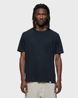 Merz Unisex T-Shirt, Pima Slub Cotton - deep black-Men's T-Shirts-Brooklyn-Vancouver-Yaletown-Canada