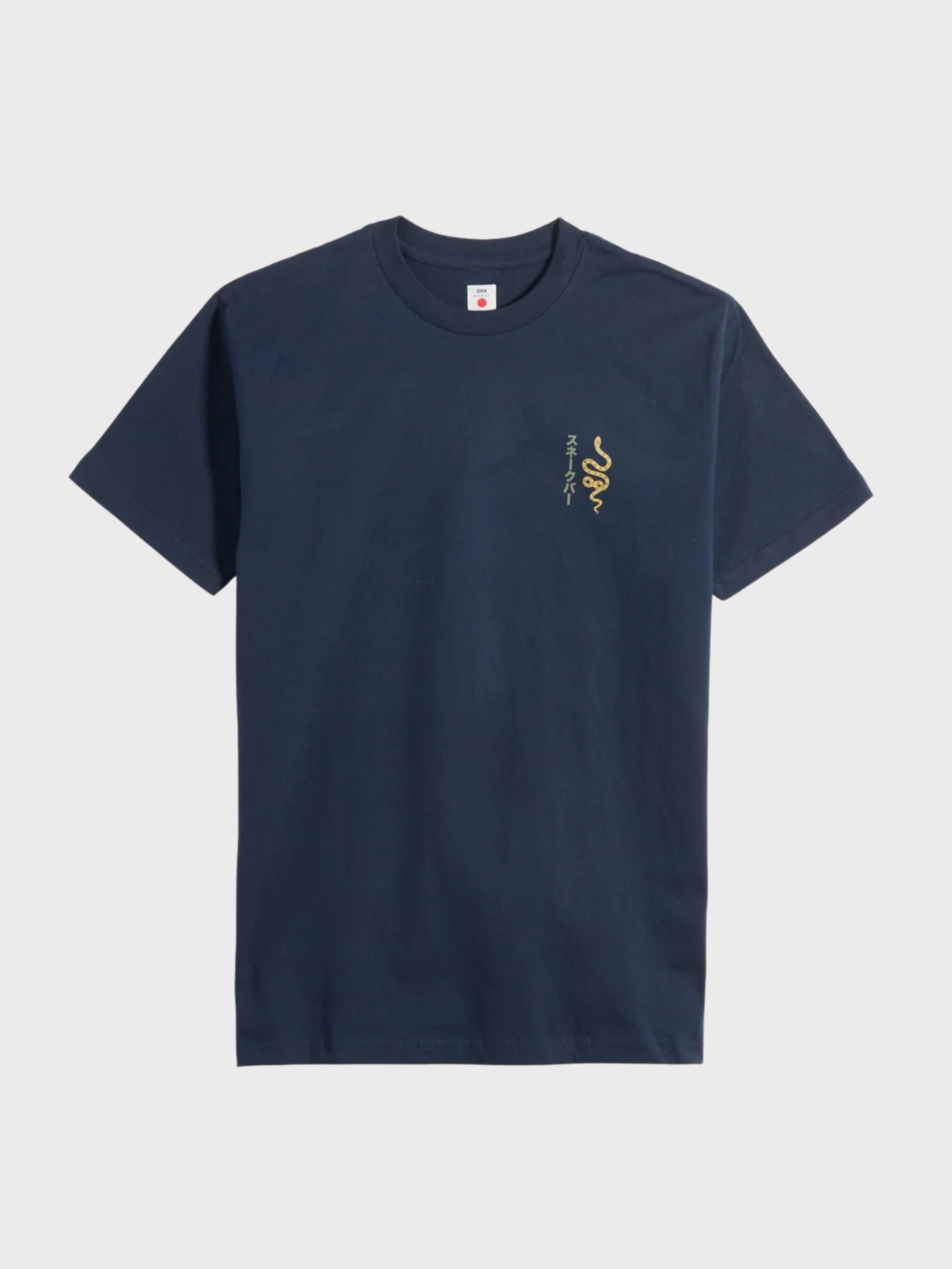 Edwin Edwin Ss Tee - Navy Snake Bar-Men's T-Shirts-Brooklyn-Vancouver-Yaletown-Canada
