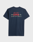 Edwin Edwin Ss Tee - Navy Snake Bar-Men's T-Shirts-Brooklyn-Vancouver-Yaletown-Canada