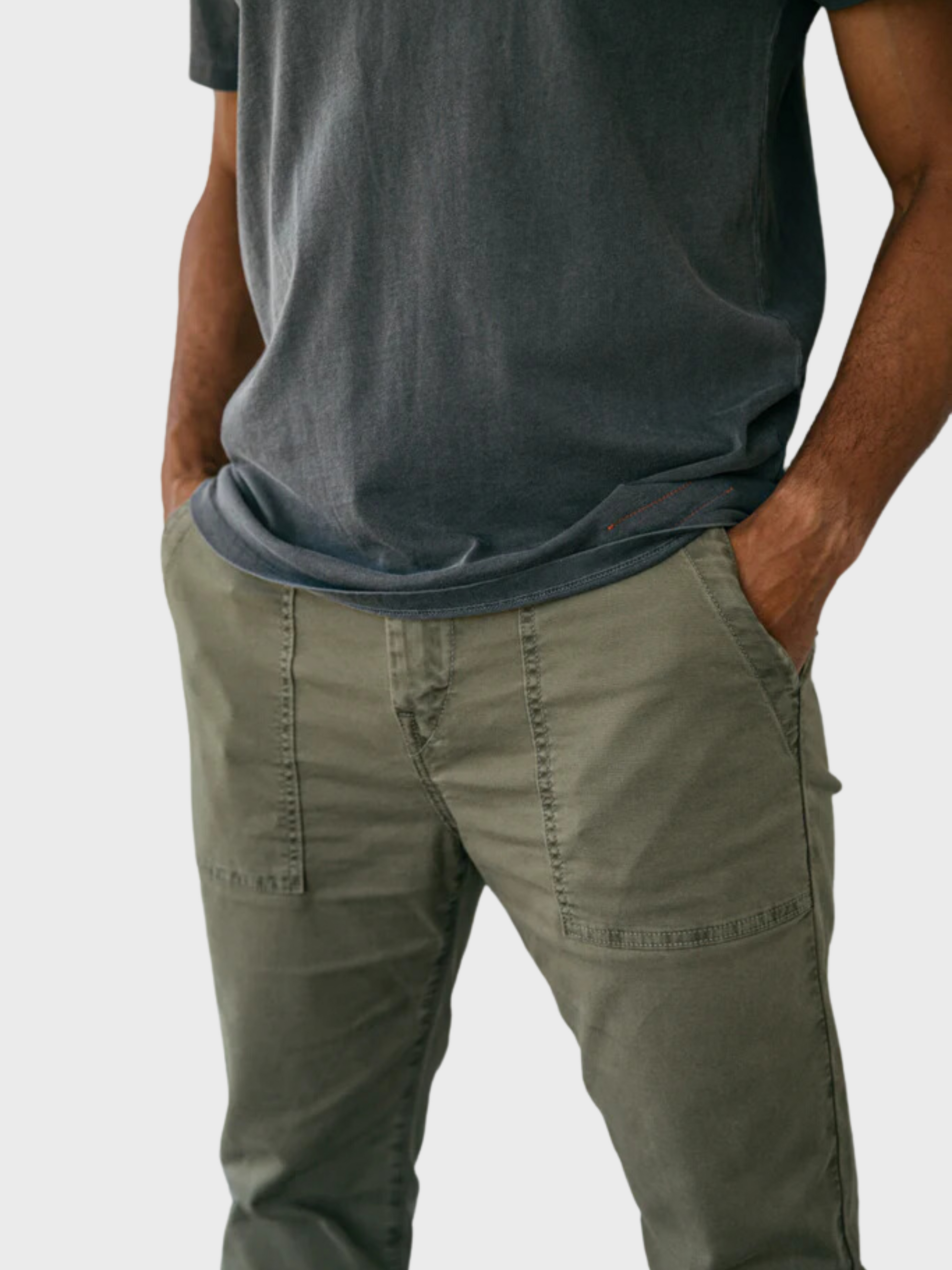 Kato The Fatigue Oxford St Pants Moss SS24-Men's Pants-Yaletown-Vancouver-Surrey-Canada