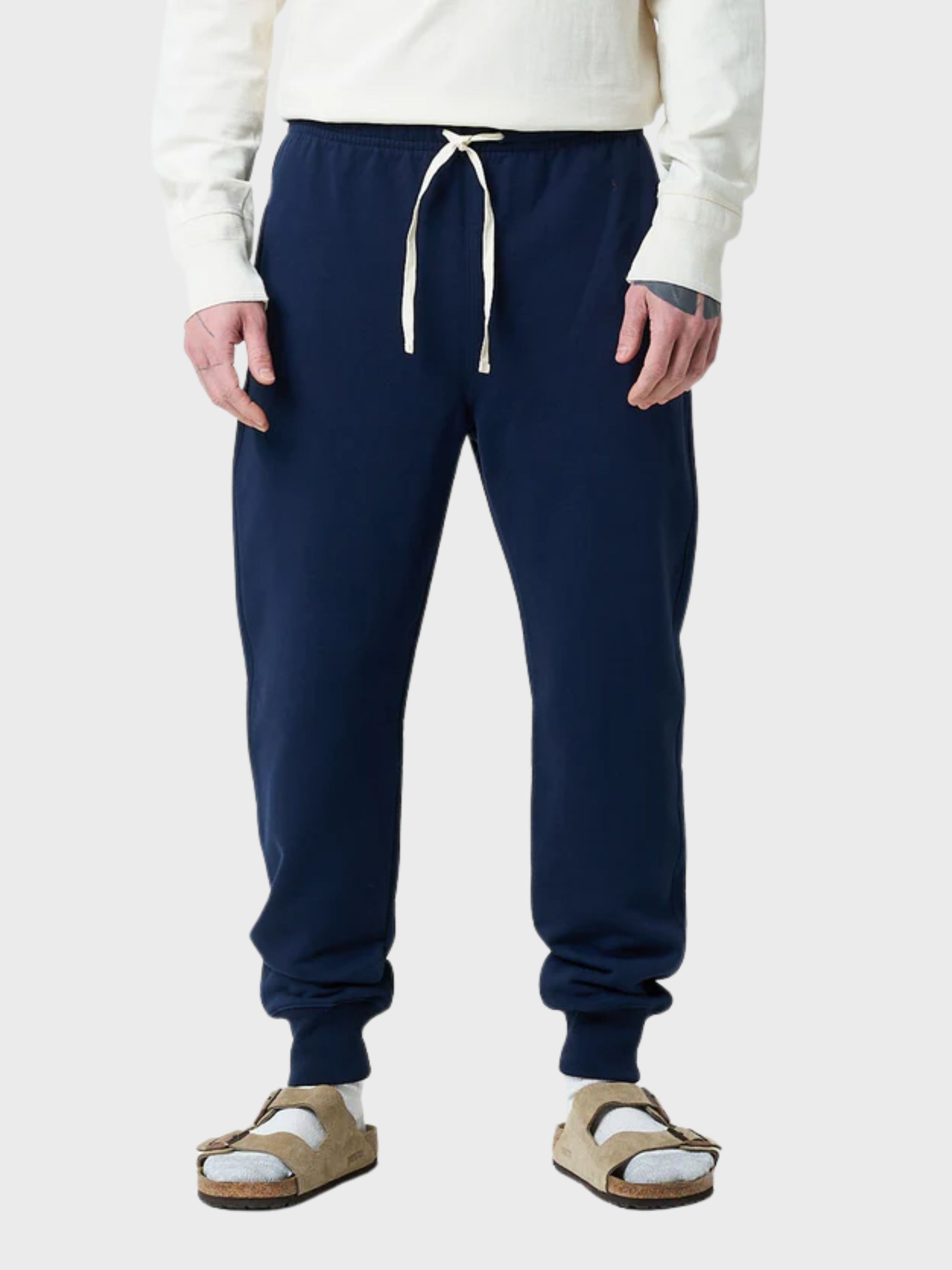 Merz Men's Loopwheeled Sweatpants - ink blue-Men's Pants-Brooklyn-Vancouver-Yaletown-Canada