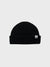 Merz Watch Cap, Ribbed Structure, Merino Wool - deep black-Men's Accessories-Brooklyn-Vancouver-Yaletown-Canada