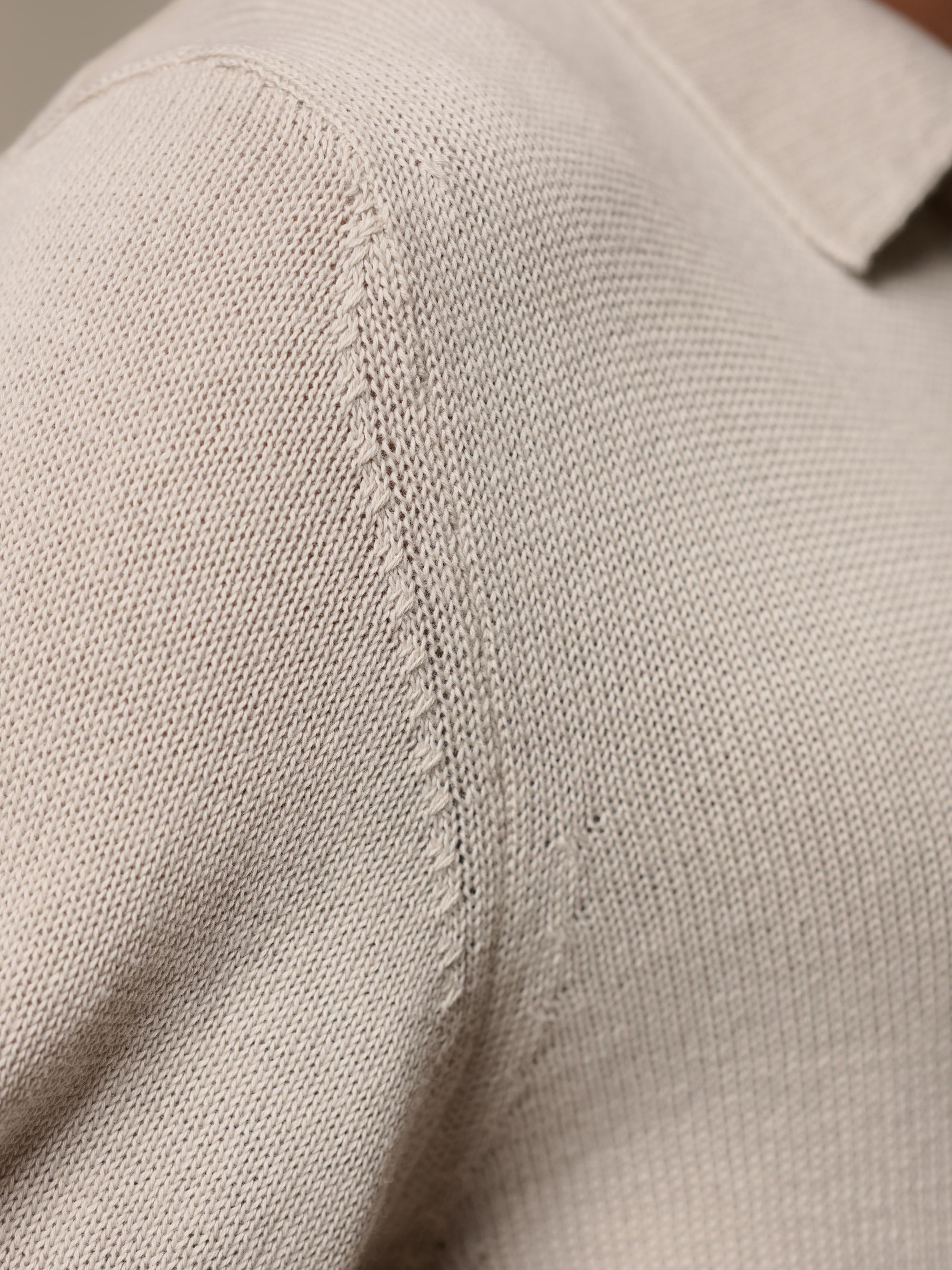 Merz Cotton Short Sleeve Polo Shirt - Sand-Men's T-Shirts-Brooklyn-Vancouver-Yaletown-Canada