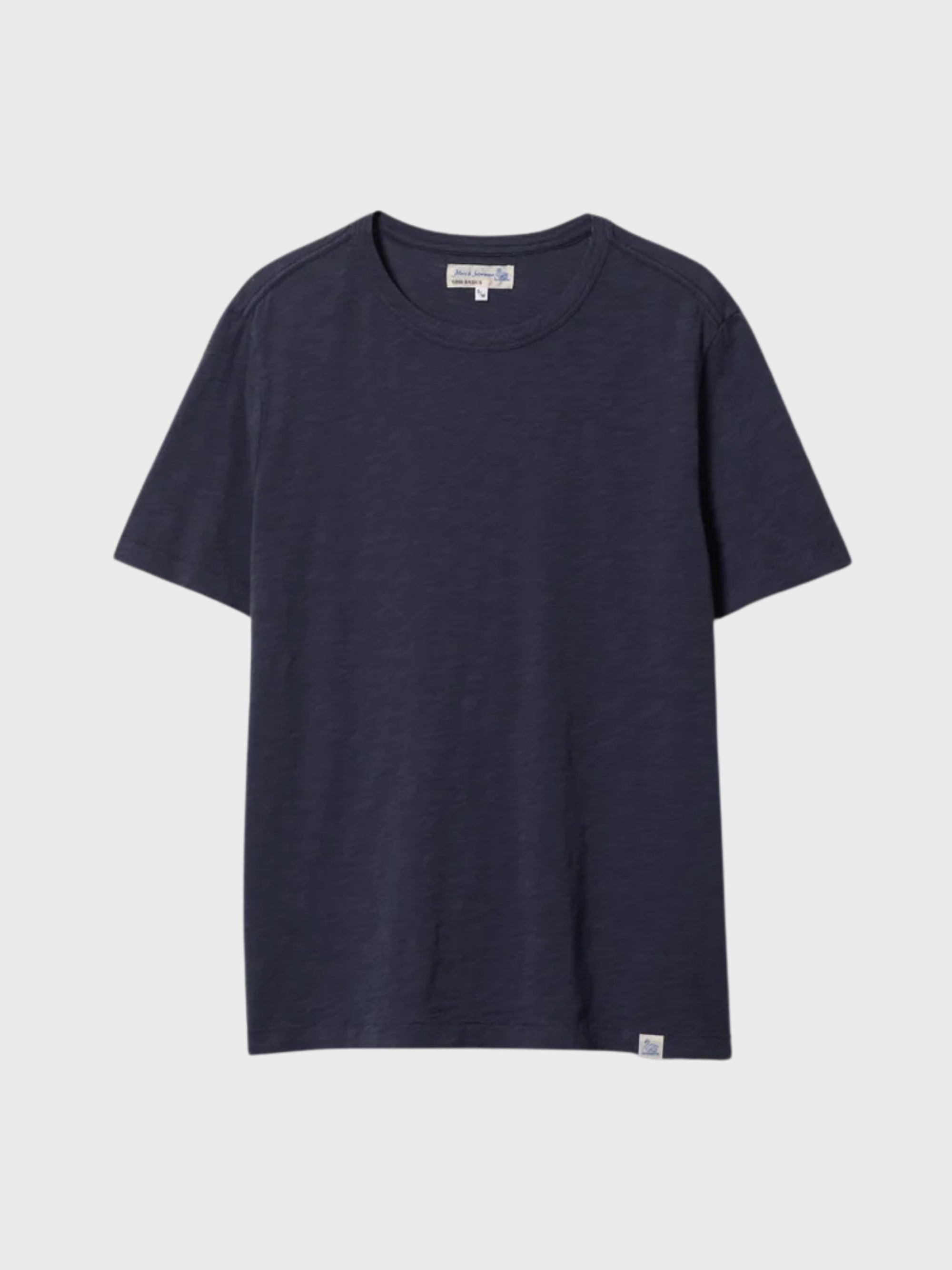 Merz Slub Pima Cotton T-Shirt - Denim Blue-Men's T-Shirts-Brooklyn-Vancouver-Yaletown-Canada