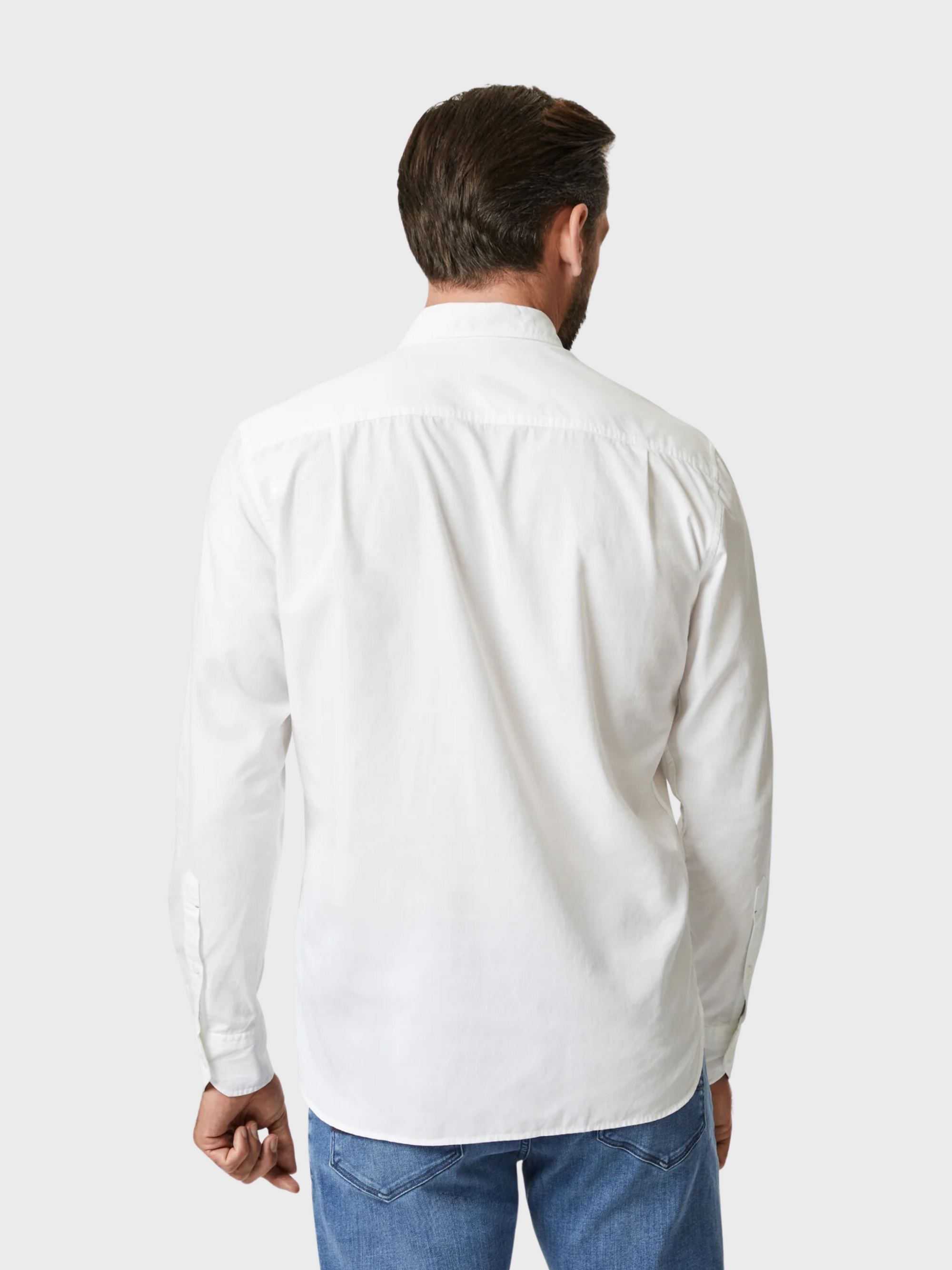 34 Heritage Luxe Twill Shirt Bright White-Men's Shirts-Brooklyn-Vancouver-Yaletown-Canada