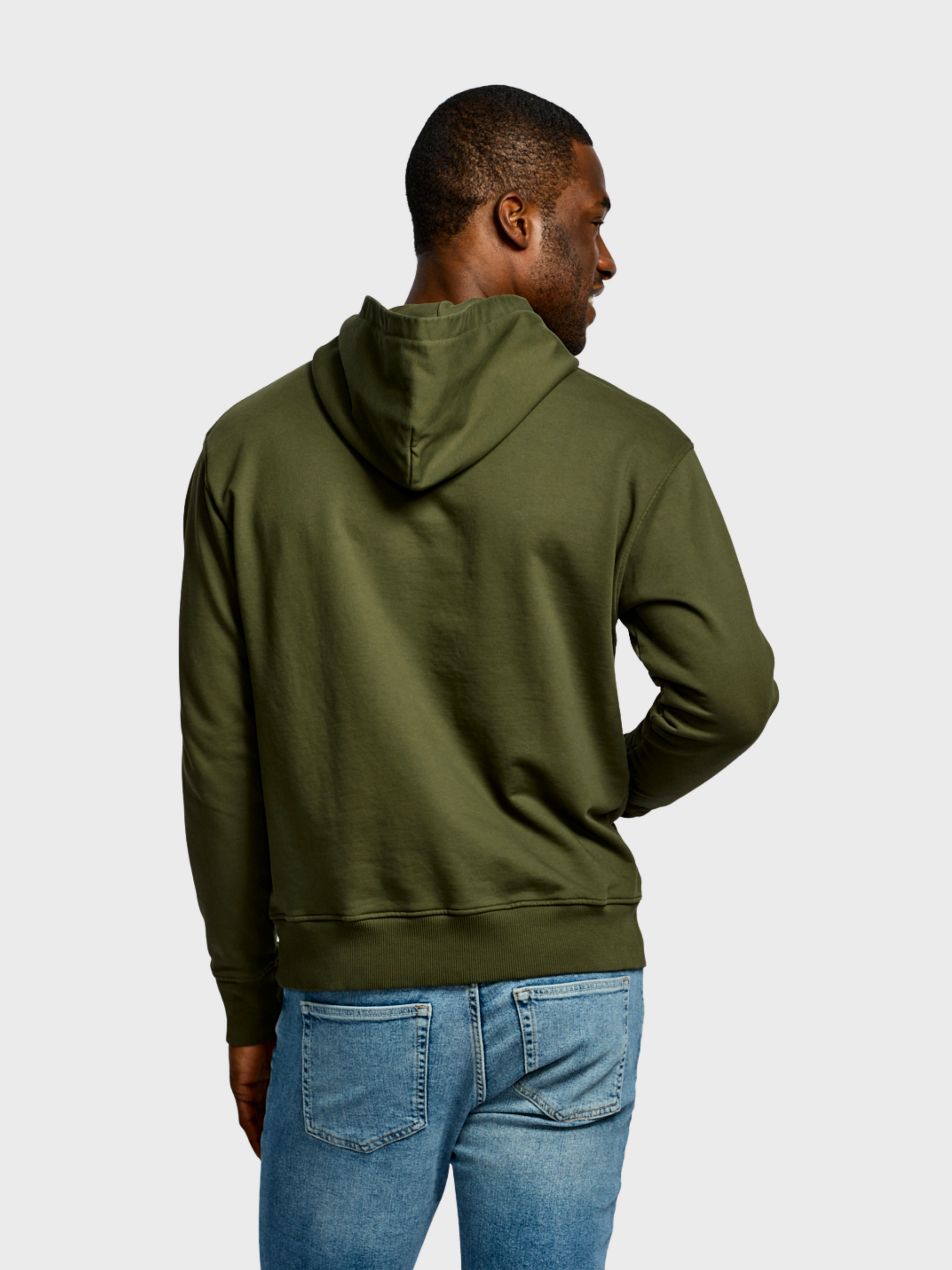 Easy Mondays Organic Cotton Hoodie Army-Men's Sweatshirts-Brooklyn-Vancouver-Yaletown-Canada