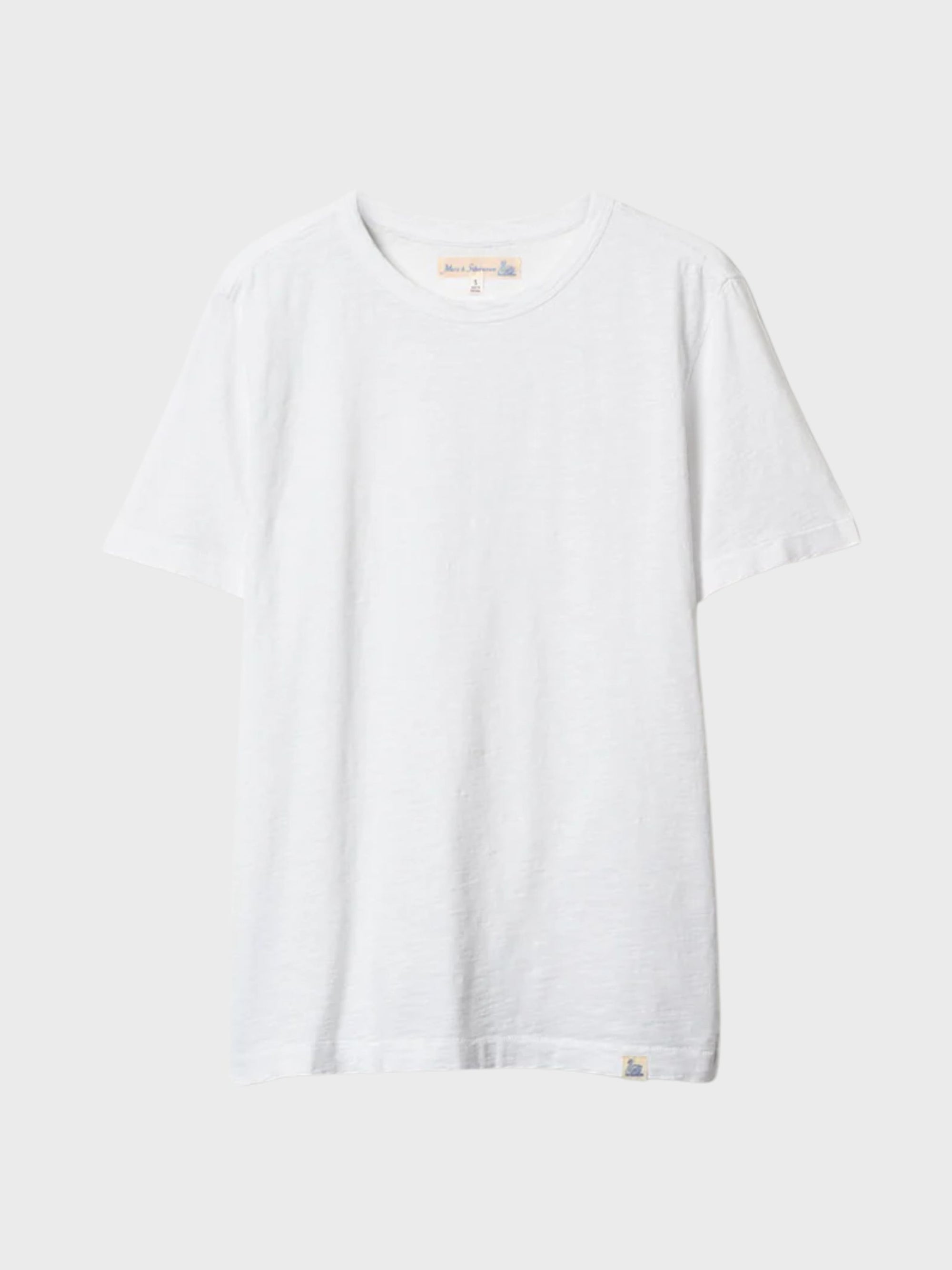 Merz Slub Pima Cotton T-Shirt - White-Men's T-Shirts-Brooklyn-Vancouver-Yaletown-Canada