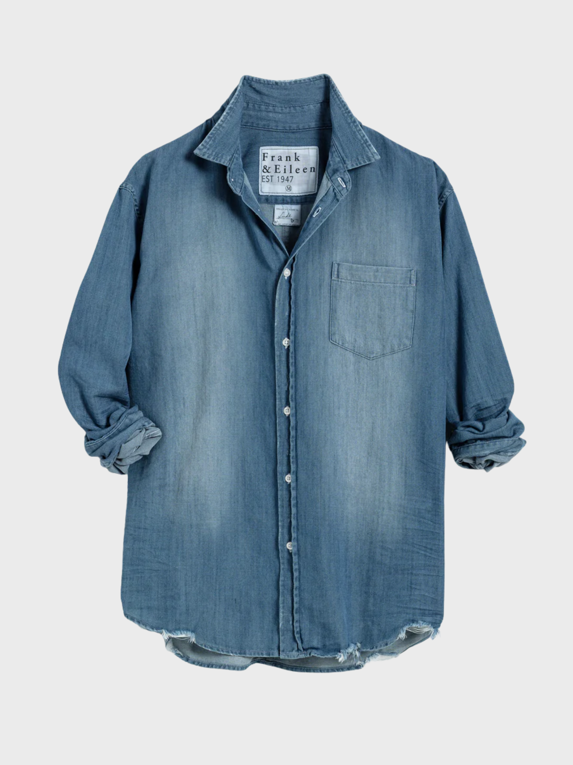 Frank & Eileen Luke Woven Button Up - Distressed Vintage Wash-Men's Shirts-Brooklyn-Vancouver-Yaletown-Canada