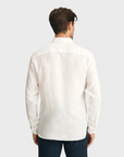 34 Heritage Linen Shirt White-Men's Shirts-Brooklyn-Vancouver-Yaletown-Canada