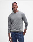Barbour Pima Crew - Grey-Men's Sweaters-Brooklyn-Vancouver-Yaletown-Canada