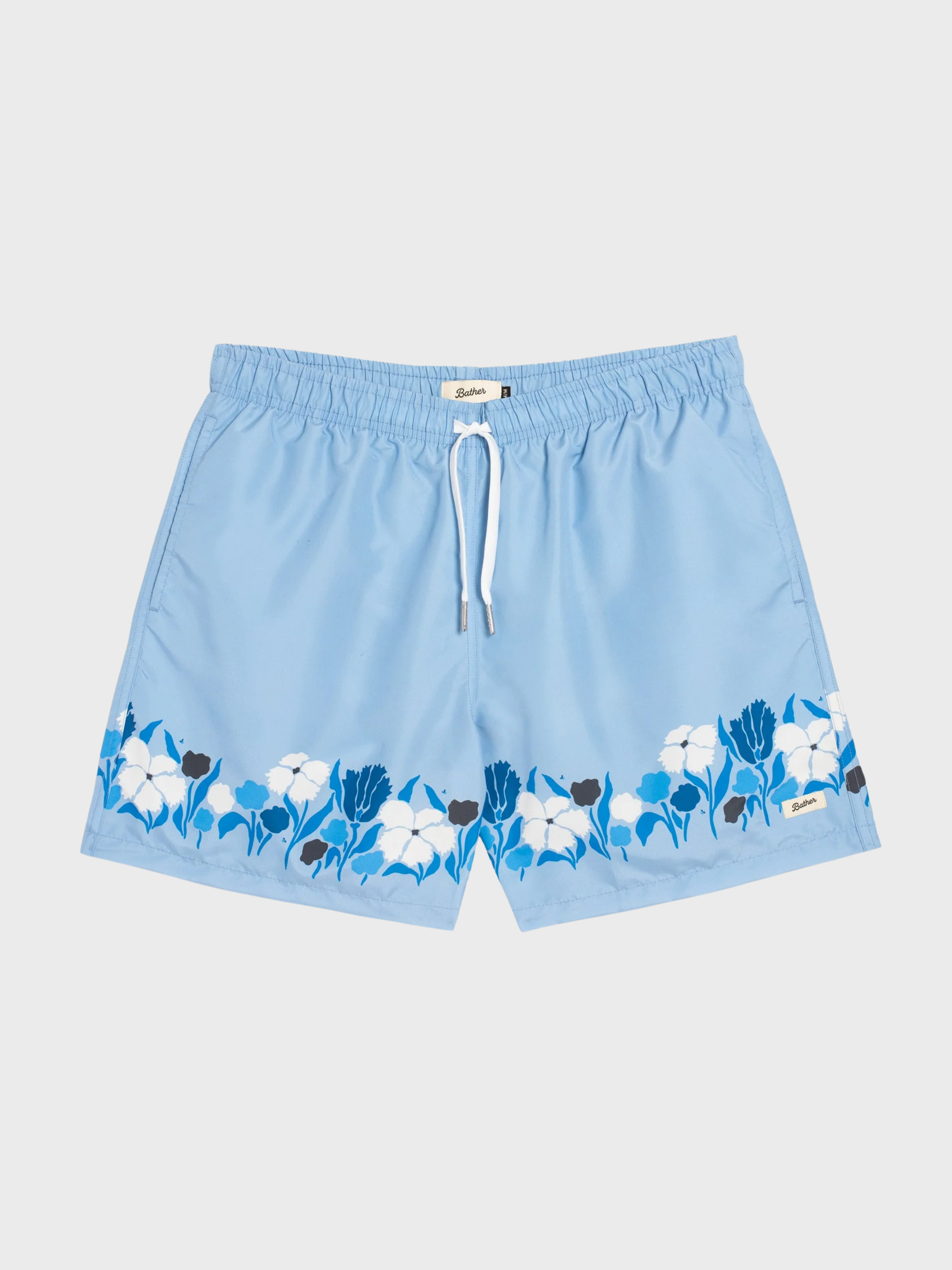 Bather Regatta Lawn Swim Trunk - Light Blue-Men's Shorts-Brooklyn-Vancouver-Yaletown-Canada
