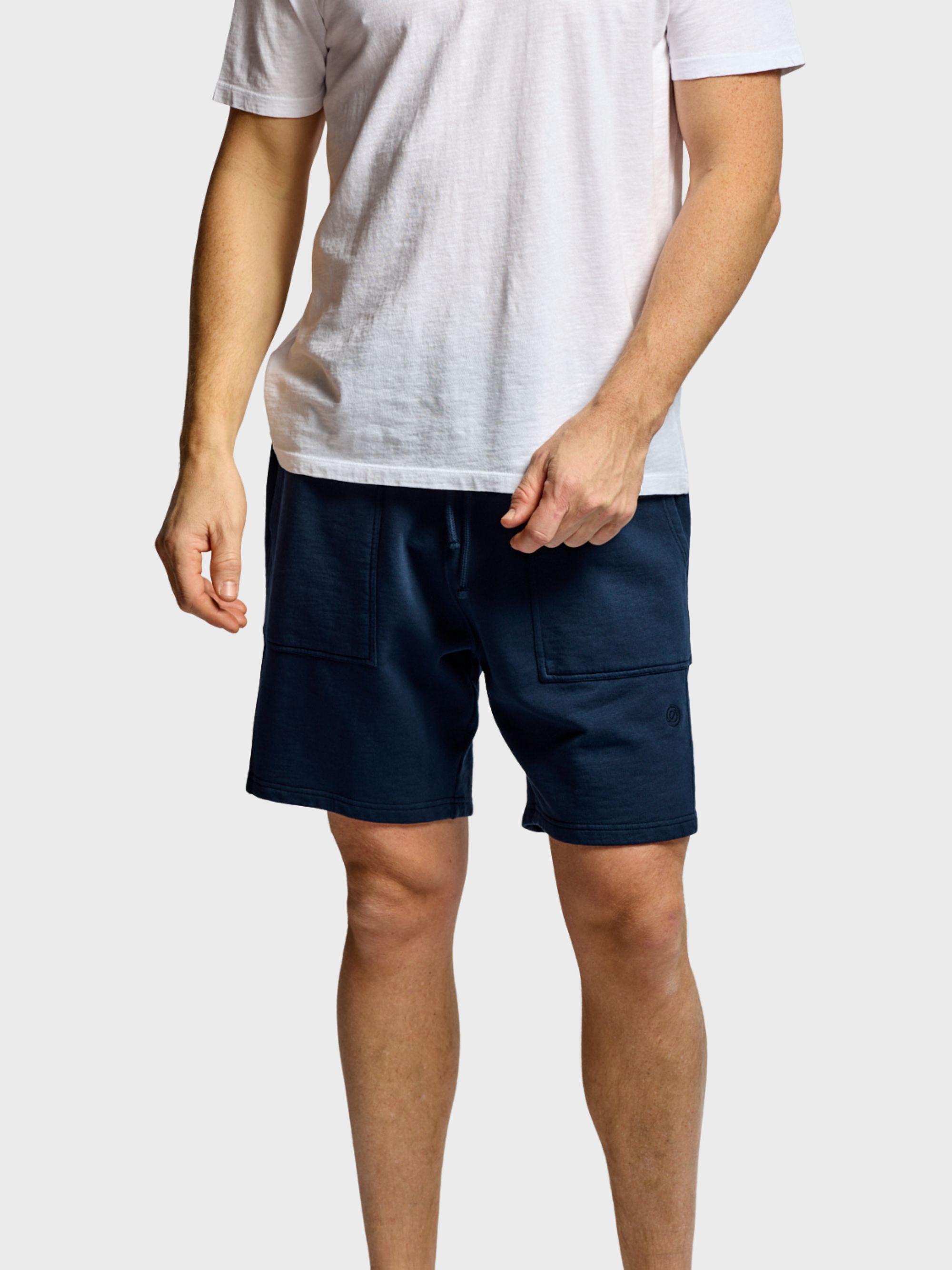 Easy Mondays Slub Cotton Short Navy-Men's Shorts-Brooklyn-Vancouver-Yaletown-Canada