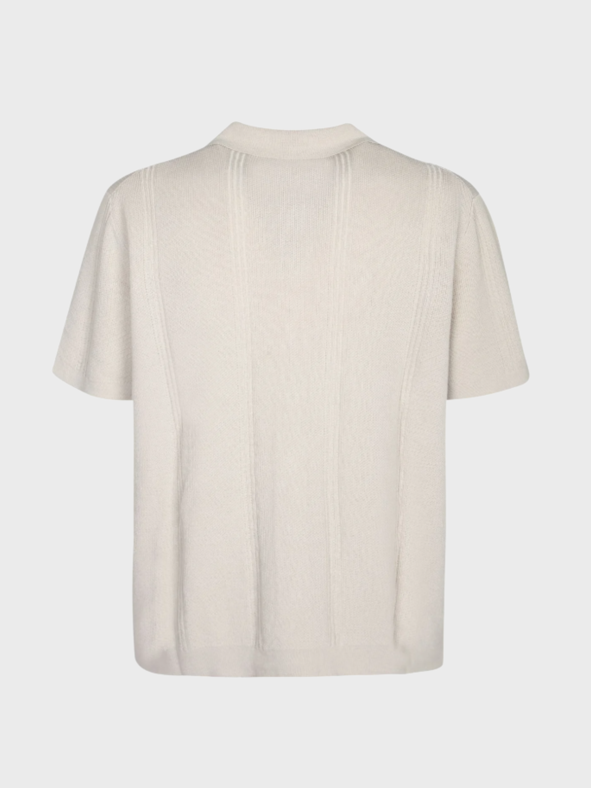 Fiesoli Textured Button Dn W/Tonal Stripe - Panna-Men's Sweaters-Brooklyn-Vancouver-Yaletown-Canada