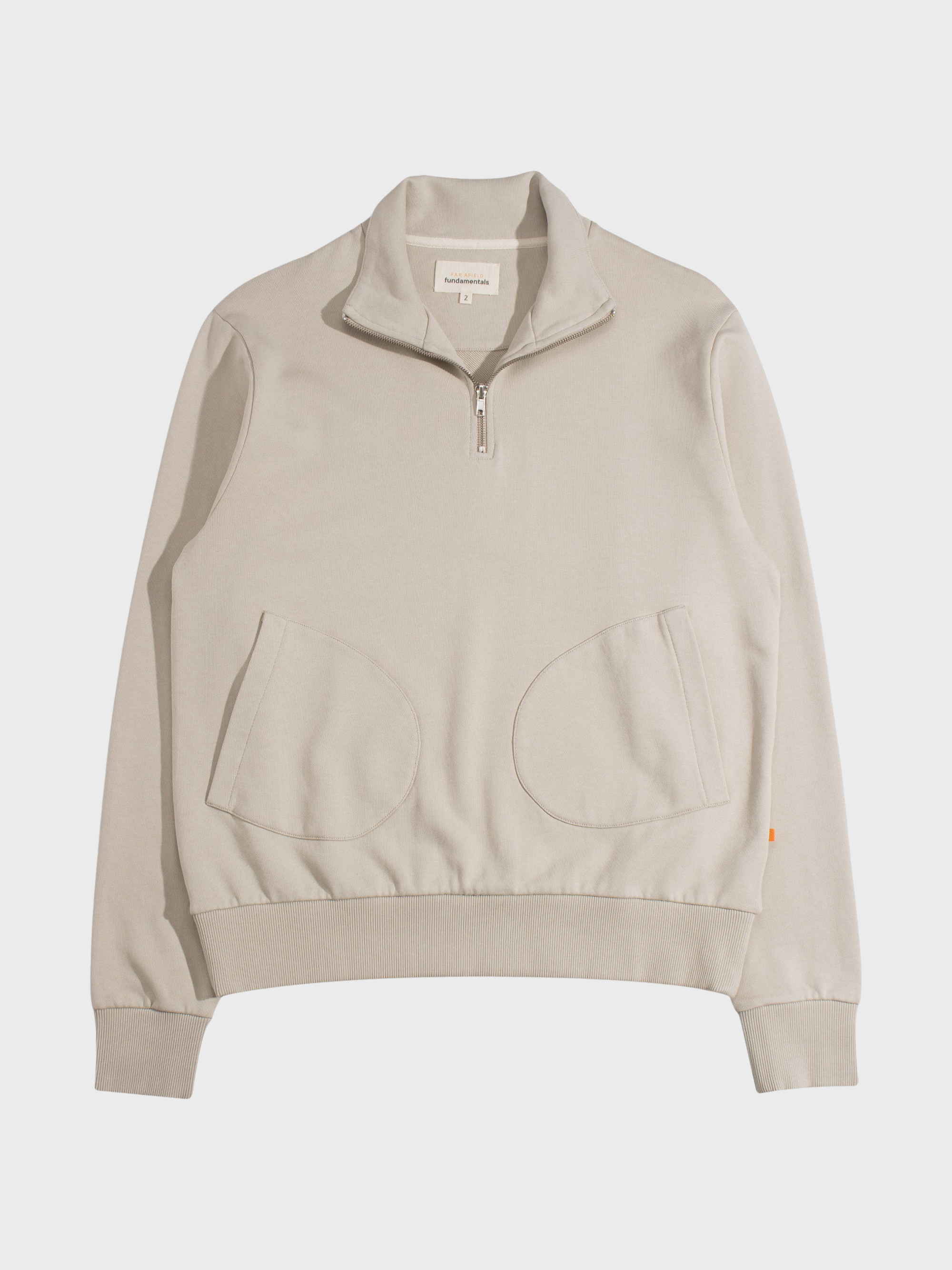 Far Afield Funnel Neck Sweatshirt - Sand-Men's Sweatshirts-Brooklyn-Vancouver-Yaletown-Canada
