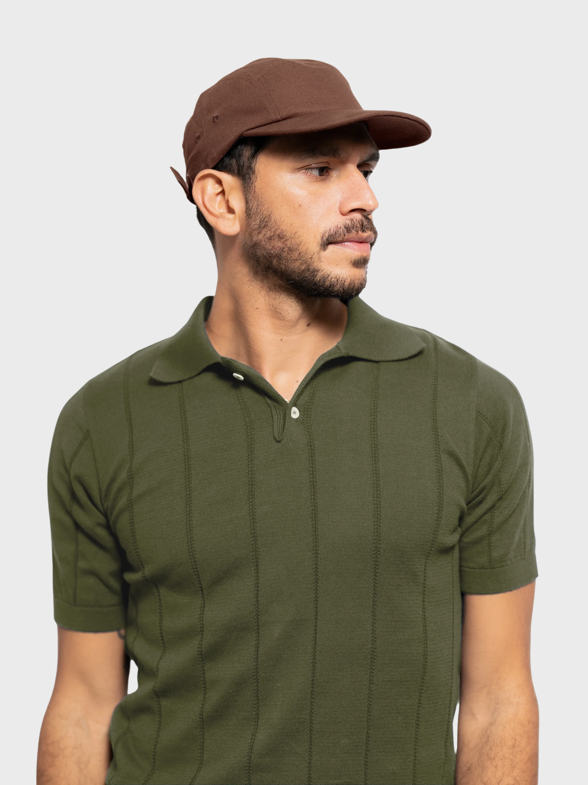 Far Afield Laurel 5 Panel Cap - Panama Twill - Brown-Men's Accessories-Brooklyn-Vancouver-Yaletown-Canada