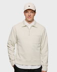 Merz Authentic Fleece Half-Zip Sweatshirt - Nature-Men's Sweatshirts-Brooklyn-Vancouver-Yaletown-Canada