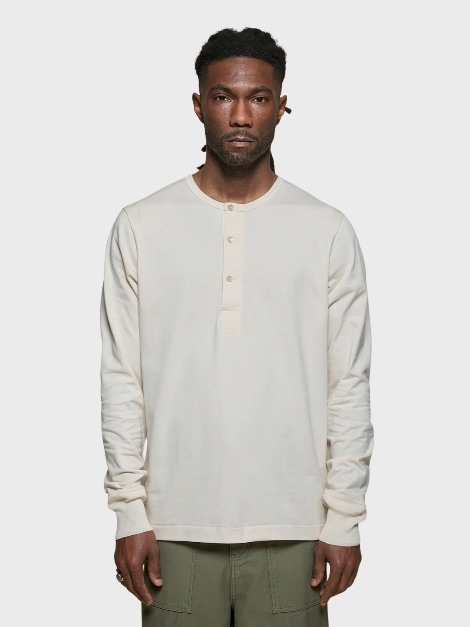 Merz Sturdy Jersey Henley - nature-Men's T-Shirts-Brooklyn-Vancouver-Yaletown-Canada