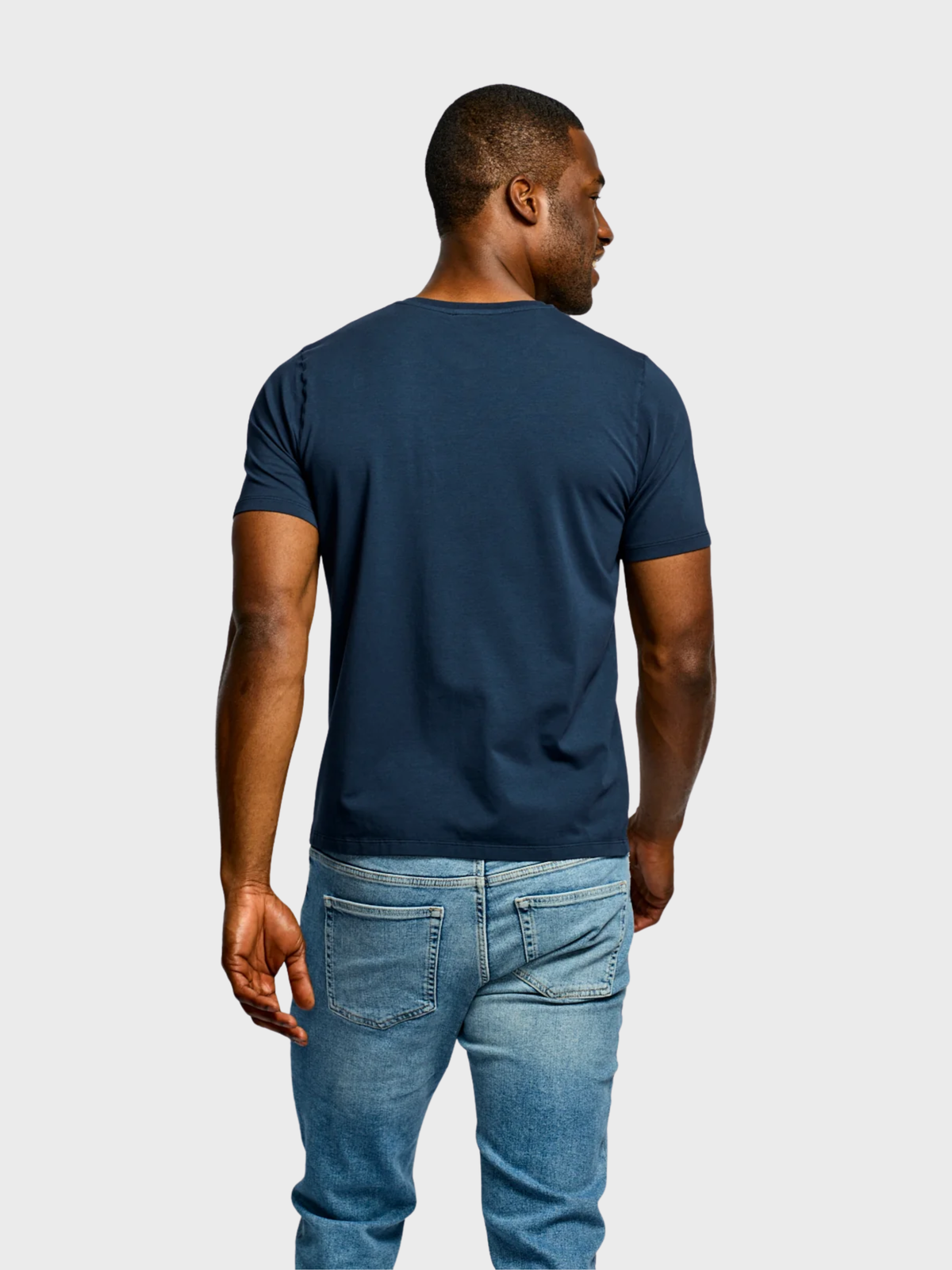 Easy Mondays T Shirt V Neck Navy-Men's T-Shirts-Brooklyn-Vancouver-Yaletown-Canada