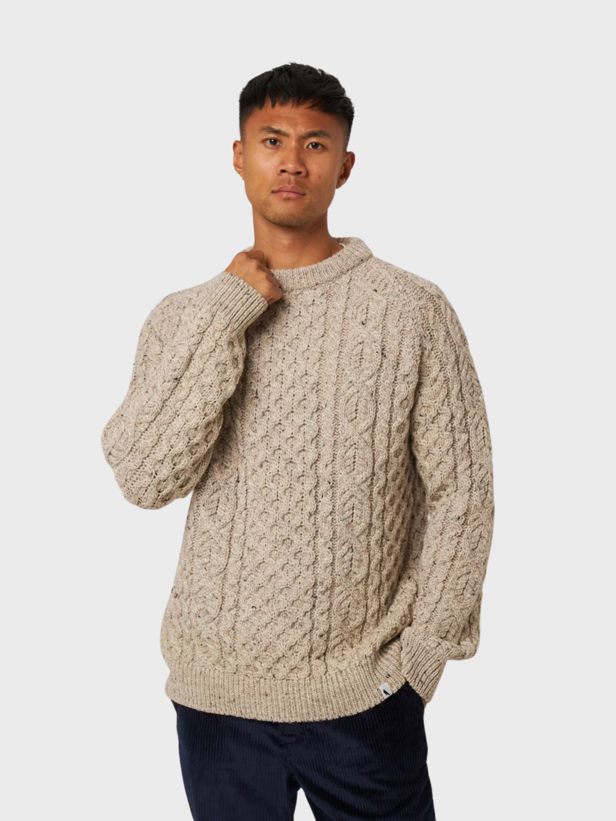 Peregrine Hudson Aran Jumper - Skiddaw-Men's Sweaters-Brooklyn-Vancouver-Yaletown-Canada